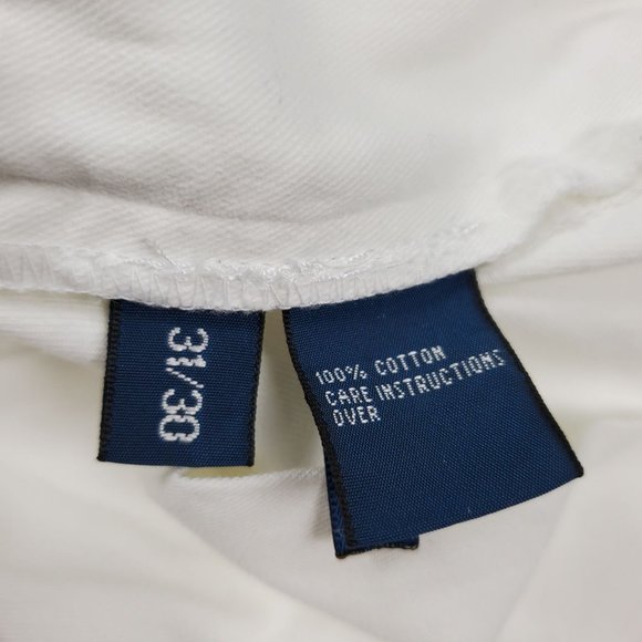 Polo by Ralph Lauren Mens pants sz 31 30 Prospect Pant white cotton - Picture 4 of 10